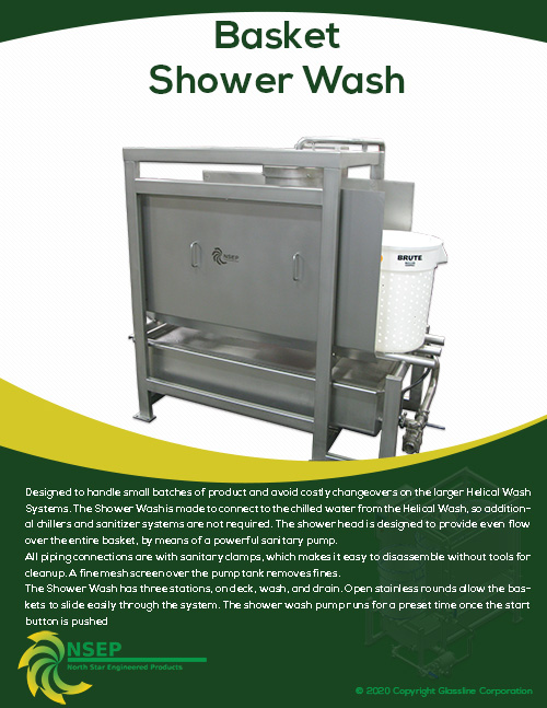 Basket Shower Wash | Use with Helical Wash Systems & FP35 Spin Dryer
