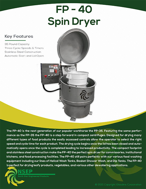 FP35 Spin Dryer Basket Centrifuge 