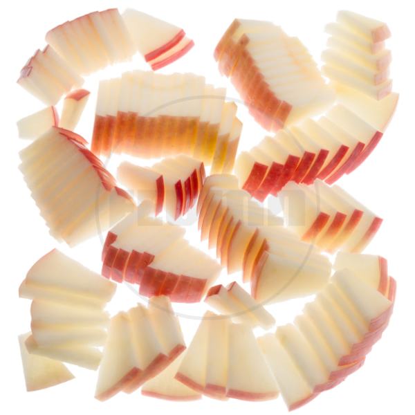 apple unpeeled slices